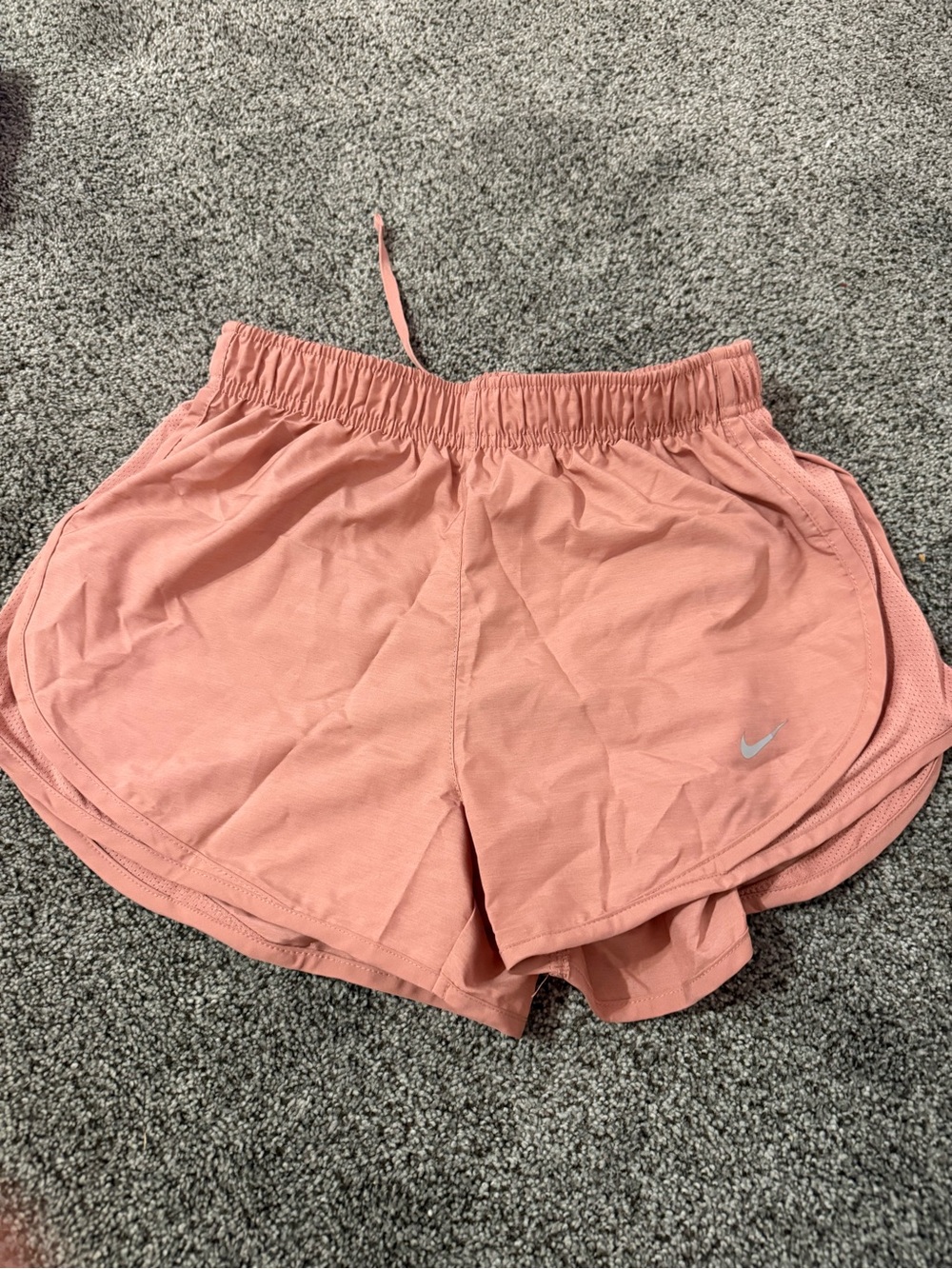 Nike Women's Coral Pink Athletic Shorts
